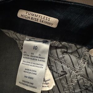 Seven7 Tummyless Jean - high rise skinny Size 10